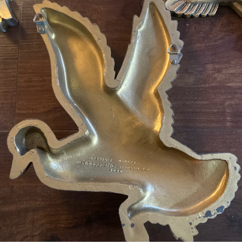 Vintage 60’s Syroco Flying Mallard Duck Wall Hangings (Set of 3) - Picture 3 of 8